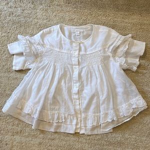 Burberry children Ruffle Button Blouse size 8